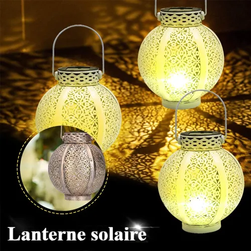Lanterne solaire design rétro
