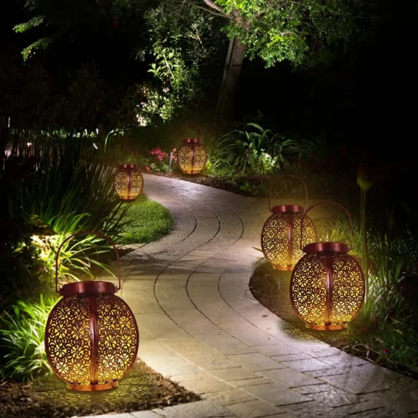 Lanterne solaire design rétro