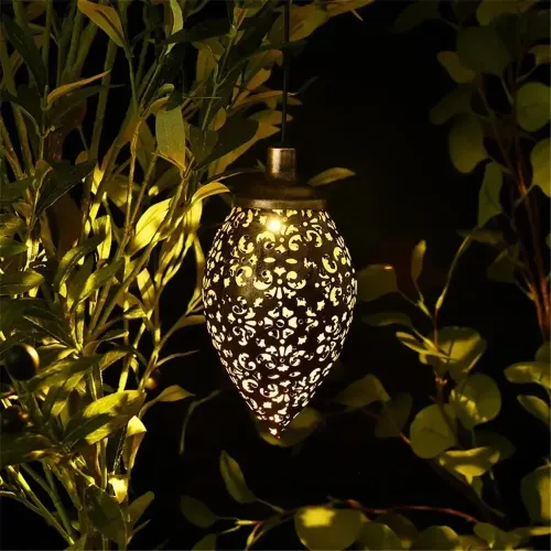 Lanterne solaire ovale